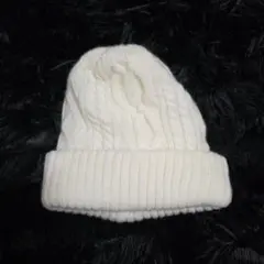 kaorinomori カオリノモリ　ニット帽　帽子　白 日本製