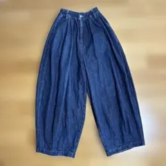 ✨極美品✨HARVESTY デニムサーカスパンツ ナローシルエット OW 1