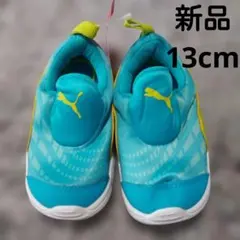 新品タグツキPuma スリッポン スニーカー 青/黄