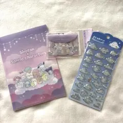 しろたん×サンリオキャラクターズ　シール＆ファイル、シナモンぷくっとシール計3点のサムネイル