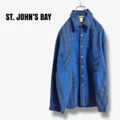 mt011426 80s USA製 セントジョンズベイ　ヘビーネルシャツ