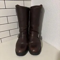 マーガレットハウエル ブラウン エンジニアブーツ バックル付き