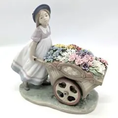 美品 Lladro リヤドロ 可愛いお花屋さん 6521 フィギュリン - メルカリ
