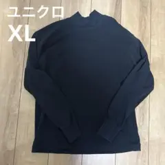 ユニクロ ブラック 長袖カットソー ヒートテック レディース