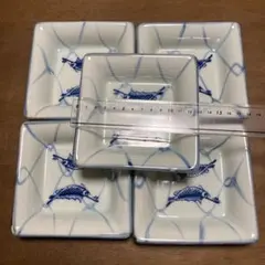 有田焼】えび エビ 海老 角皿 四角 宗右衛門窯？ 昭和レトロ 和食器