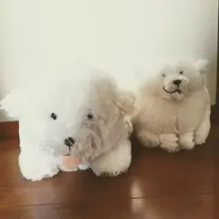 むっちりグレートピレニーズ ぬいぐるみ 2点セットのサムネイル