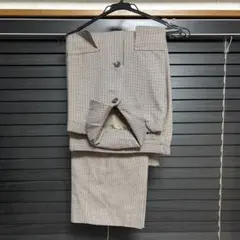チェック柄スラックスとジャケットセットのサムネイル