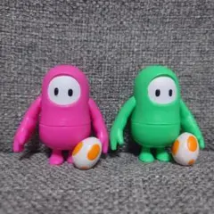Fall Guys フィギュア 2体セット ピンク グリーン