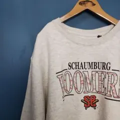 USA古着　ロゴプリントスウェット　クルーネック トレーナー　カレッジ　スポーツ