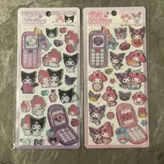 【24時間以内発送】平成ハッピーフォンシール　サンリオ　マイメロクロミ2枚セット