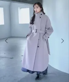 【HARE】ウーリーテック2WAY スタンドロングコート