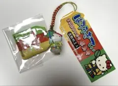 ハローキティ 根付 ストラップ　高松塚美人バージョン