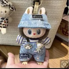 ラブブ　LABUBU 着せ替え　SET POP MART デニムオーバーオール