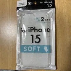 iPhone 15 ソフトケース カメラ保護付き