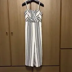 H&M ストライプ柄 オールインワン サロペット　34のサムネイル