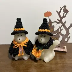 しろくま貯金箱⭐︎ぼんやりライトマスコット⭐︎ハロウィンセット