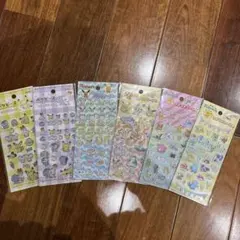 ポケモンプチプチシール ポケピース きらきらシール 6枚セット セリア