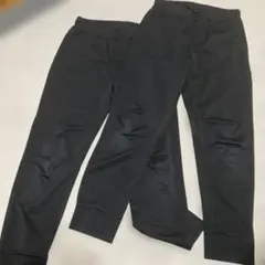 UNIQLO ウルトラストレッチアクティブジョガーパンツ 黒 140 2本セット