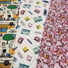 スヌーピーハギレ3枚セット①