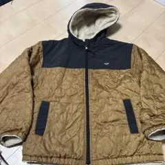 キッズ用ブラウン・黒キルティングリバーシブルジャケット