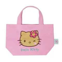 ハローキティ 日焼けシリーズ ミニトートバッグ ピンク