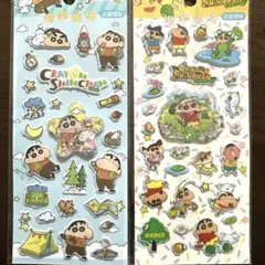 クレヨンしんちゃん　キャラクター　ウォーターシール　ぷっくりシール　立体