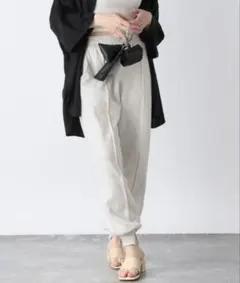 JEANASIS ジョガーパンツ ライトグレー Mサイズ