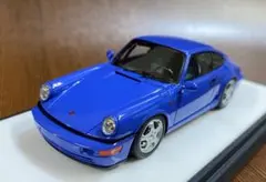 【新品同様】メイクアップ 1/43 ポルシェ 964 カレラRS CS 青