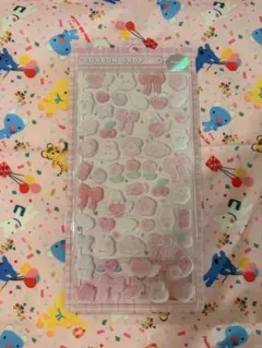ももいろふわふわ ボンボンドロップシール