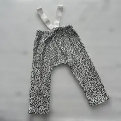 べべアンジュ　BebeAnge ベビー用サスペンダーレギンス　レオパード柄パンツ