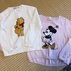ウィニー・ザ・プー＆ミニーマウス セーター 110