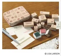 リンネル付録リサ・ラーソン木製スタンプセット
