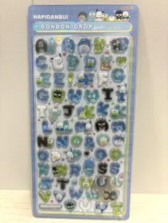 【正規品】ボンボンドロップシール　文字　アルファベット　はぴだんぶい　サンリオ