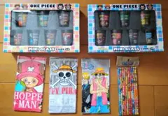 ONE PIECE セット ミニグラス ミニタオル 鉛筆