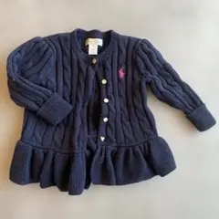 Ralph Lauren ネイビー カーディガン 12M