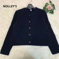 NOLLEY'S【2024年モデル/金ボタン】ノーカラー ジャケット