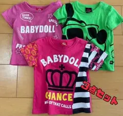 BABYDOLL 80cm半袖Tシャツ 3枚セット 女の子