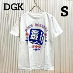 新品・未使用⭐️DGK デザインTシャツ ストリート　ホワイト　ダイス　Sのサムネイル