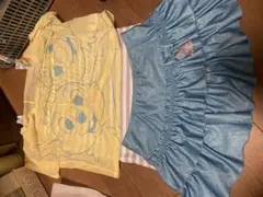 水着　スイムウエア　150cm ディズニー　チップとデール　3点　セパレート