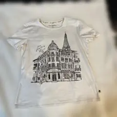 KARL LAGERFELD パリ イラスト Tシャツ ホワイト Sのサムネイル
