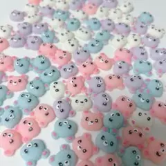 くま デコパーツ 口なし