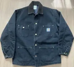 カーハート ミシガンチョアコート カバーオール 90s 星タグ USA 黒