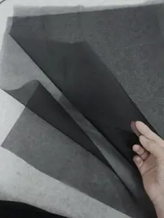 値下げしました‼️舶来最高級純黒 オーガンジーしなやかな張り、コテ当てもスムーズ