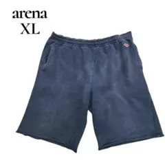 arenaスウェットハーフパンツネイビーXLのサムネイル