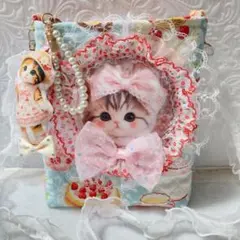 女の子パネル生地ハンドメイド巾着袋中サイズ じゅんじゅん様専用