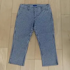 【未使用】NIMES ギンガムチェック 七部丈パンツ（サイズ：0）のサムネイル