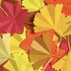 折り紙 ハンドメイド 切り紙 紅葉