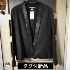 ★未使用タグ付　サテン襟ジャケットのサムネイル