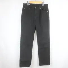 Lee ロゴ フェード コットン ブラック パンツ 日本製 33 メンズ