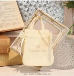 Maison de FLEUR　ガチャガチャ　ミニトートバッグ　イエロー